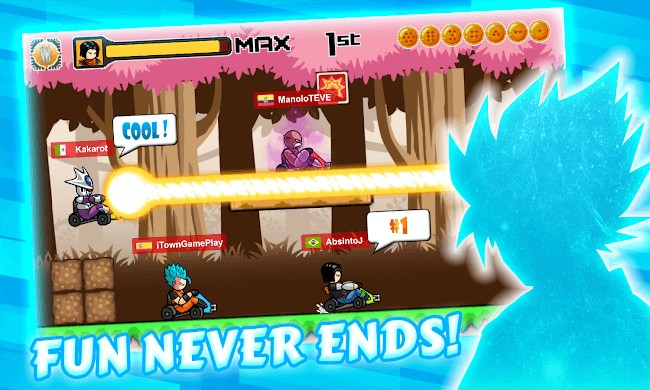 Chơi game Dragon Z Super Kart vui bất tận