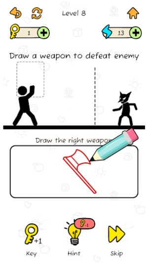 Vẽ nhiều vũ khí khác nhau