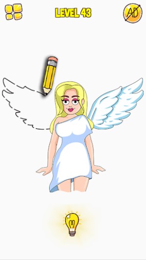 Draw Puzzle Draw one part là game giải đố bằng cách vẽ tranh hài hước