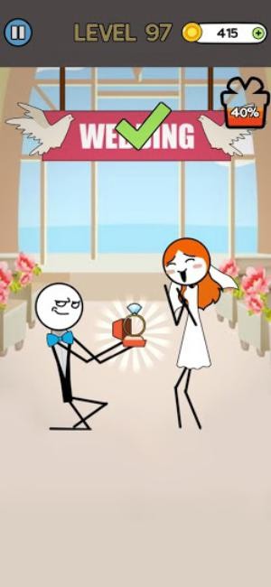 Draw Stories Love the Girl là game giải đố vẽ tranh chủ đề tình yêu