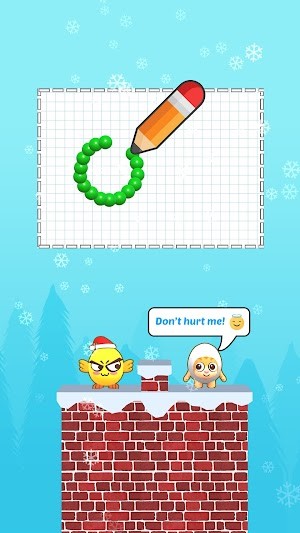 Draw To Crash là game trí tuệ vẽ tranh đập vỡ trứng xấu xa