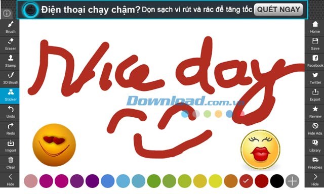 Chế độ Doodle Desk trong Drawing Desk