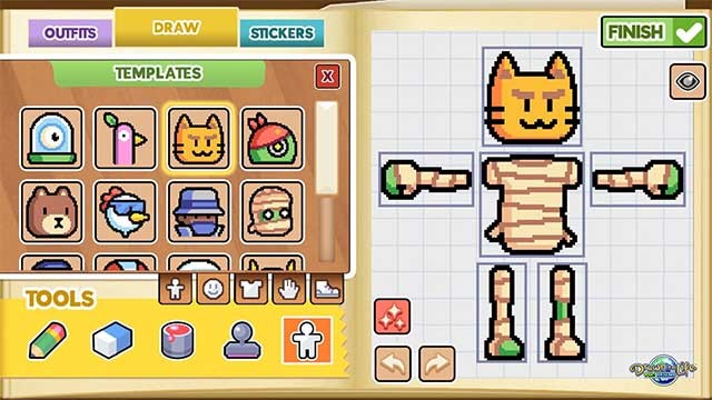 Tùy chỉnh nhân vật anh hùng của bạn với nhiều chi tiết độc đáo