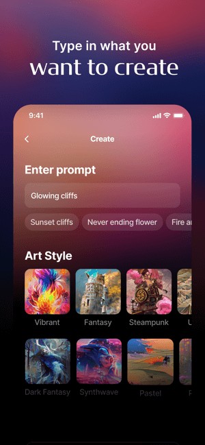 Gõ thứ bạn muốn tạo