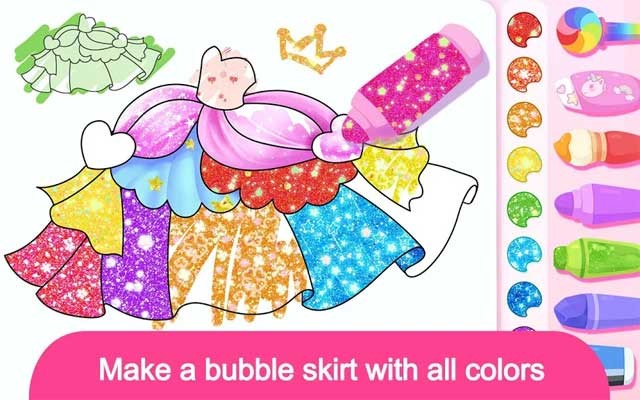 Thiết kế những bộ váy dạ hội lộng lẫy với vô vàn màu sắc mà bé yêu thích