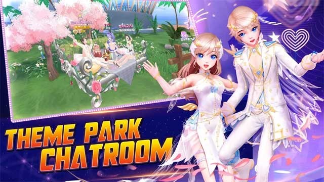 Tương tác với người chơi khác thông qua Cộng đồng và Phòng chat trong game