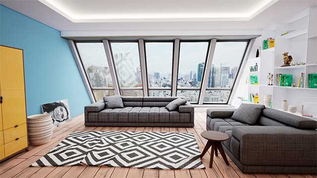 Thư giãn và đi bộ qua những không gian được thiết kế chi tiết