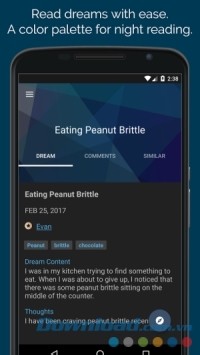 Thiết kế giao diện Dream Journal Ultimate cho Android