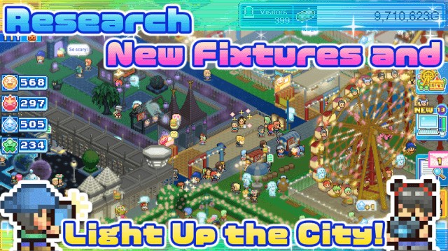 Nghiên cứu các địa điểm trò chơi chơi và thắp sáng thành phố