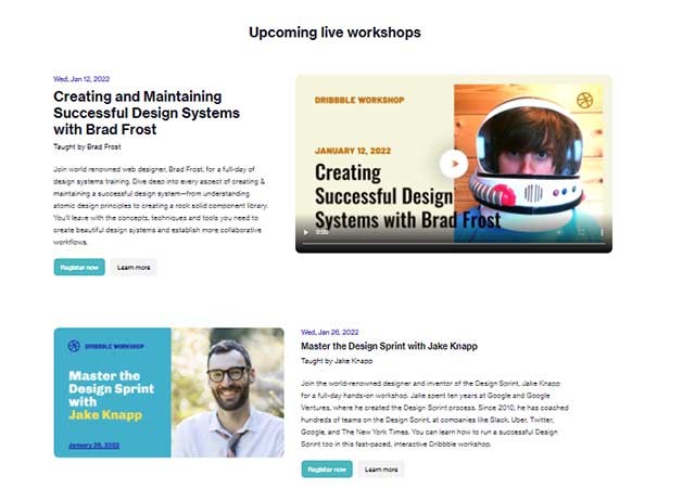 Bạn có thể truy cập vào một số nội dung giảng dạy và hướng dẫn về thiết kế