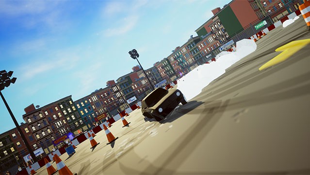 Vượt chướng ngại vật, ghi điểm và cán đích đầu tiên để leo lên vị trí số 1 trên bảng xếp hạng của Drifting Kings game