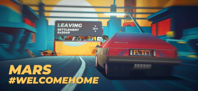 Lái xe trên con đường trải dài bất tận trong game #DRIVE