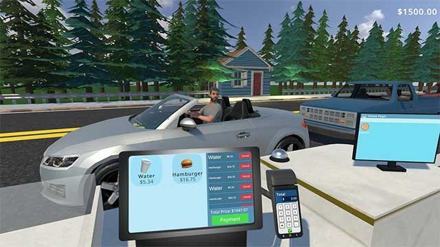 Drive Thru Miami là game mô phỏng điều hành cửa hàng bán đồ ăn nhanh