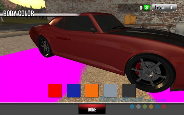 Lựa chọn màu cho thân xe