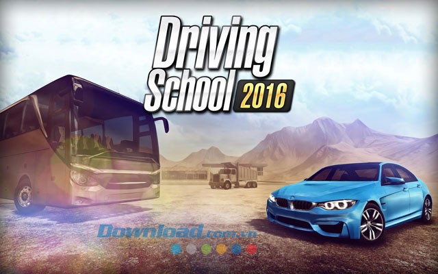 Giao diện chơi game Driving School 2016 trên Android