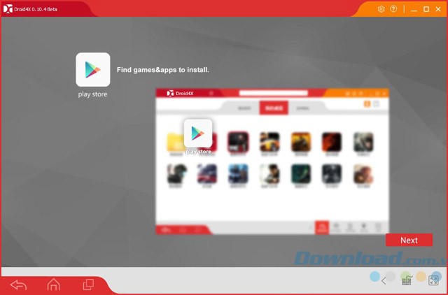 Tìm kiếm game trong phần mềm giả lập Android Droid4X