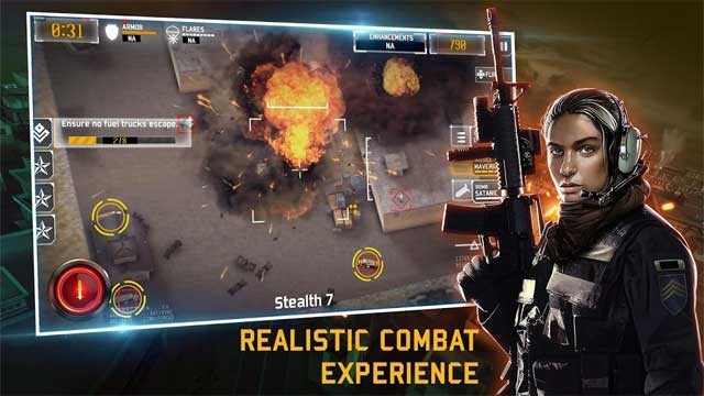 Trải nghiệm những cuộc chiến chân thực với hiệu ứng hoành tráng trong Drone Shadow Strike 3 for Android