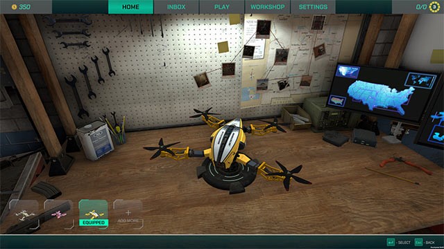 Chế tạo máy bay không người lái - vũ khí đến từ tương lai trong game Drone Strike: Engineer Simulator