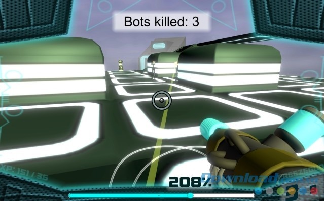 Tìm cách đẩy kẻ thù ra khỏi bản đồ trong game bắn súng góc nhìn thứ nhất Drop Out 0 cho máy tính, Mac và Linux