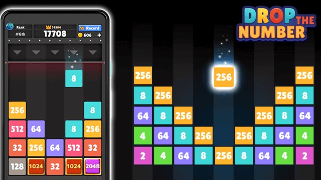 Drop The Number là game xếp gạch kiểu thả rơi gây nghiện