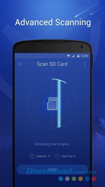 Tính năng quét nâng cao của DU Antivirus