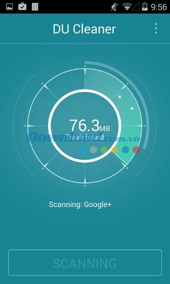 Tiến trình quét thiết bị của DU Cleaner