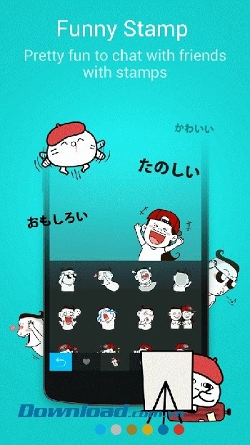 Các nhãn hài hước của DU Emoji Keyboard