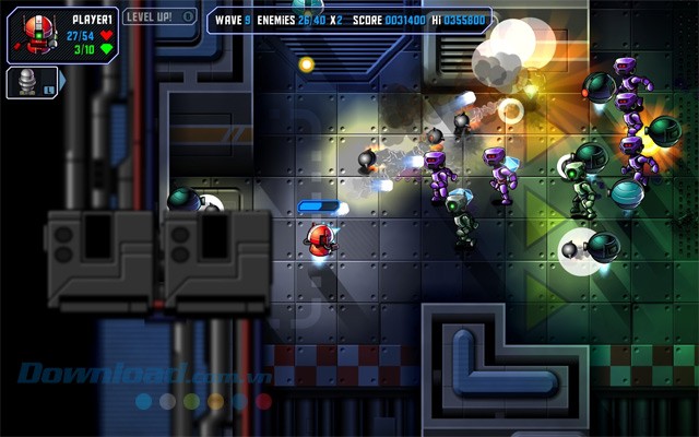 Sử dụng đa dạng vũ khí mạnh mẽ trong game hành động Dual Core trên PC