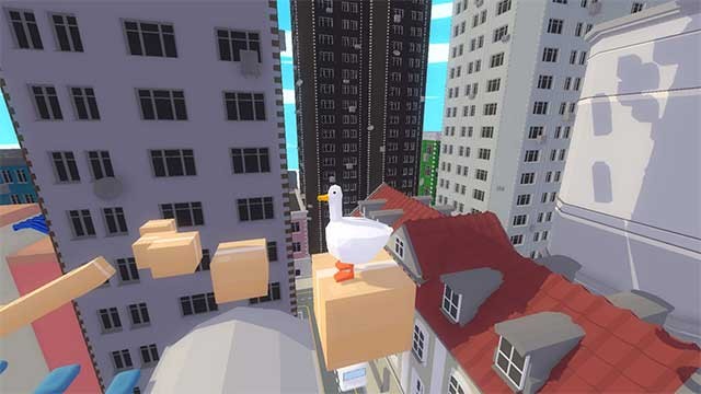 Giúp một chú vịt leo lên trời bằng cách trèo lên các vật thể