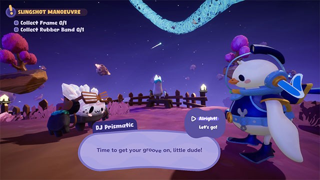 Kết bạn với những cư dân không gian và giúp đỡ họ khôi phục bữa tiệc âm nhạc