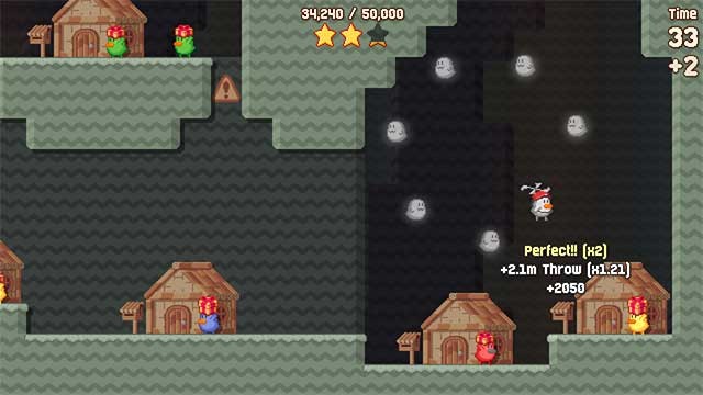 Kỹ năng ném trúng các gói hàng vào hộp thư từ xa cũng là cách để đạt điểm cao hơn