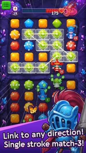 Kết nối các khối theo mọi hướng theo cơ chế match-3