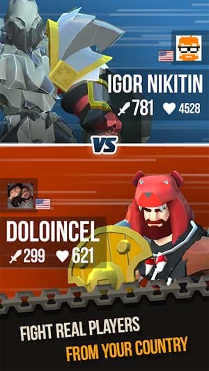 Tranh tài với game thủ khác trong chế độ PvP