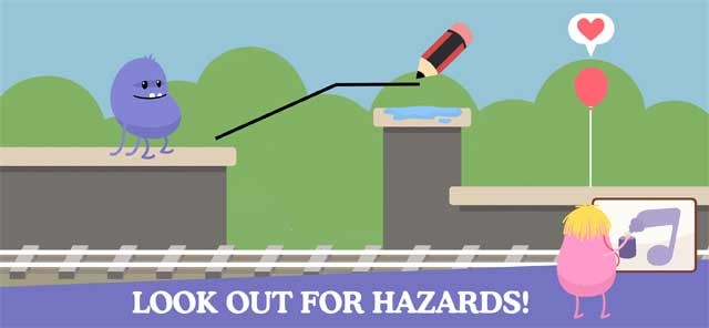 Giúp hạt đậu vụng về vượt qua mọi nguy hiểm với nét vẽ của bạn trong Dumb Ways To Draw