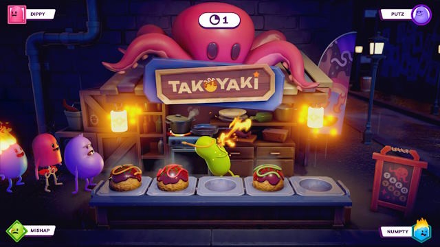 Đối đầu với tối đa ba người khác trong nhiều mini game kỳ quặc