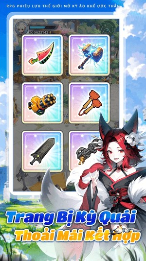 Trang bị kỳ quái thoải mái kết hợp