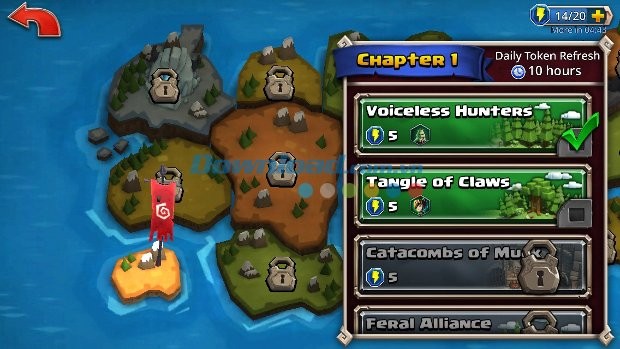 Tham gia chiến dịch trên bản đồ game