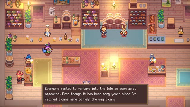 Khám phá thị trấn xinh đẹp, trò chuyện với NPC và nhận nhiệm vụ mới