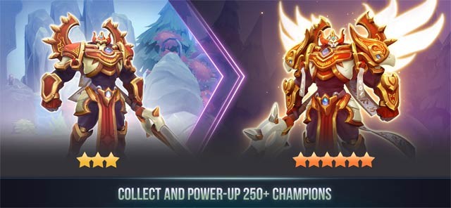 Thu thập và nâng cấp hơn 250 nhà vô địch