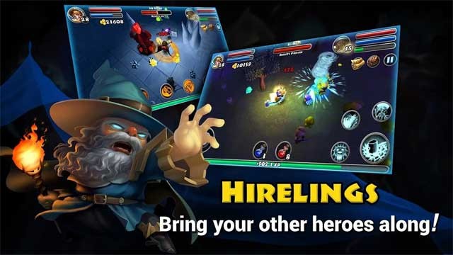 Đưa các anh hùng khác vào cuộc chiến với hệ thống Hirelings của Dungeon Quest