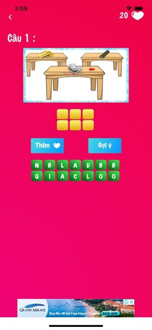 Câu hỏi game Đuổi hình bắt chữ 2020 cho iOS