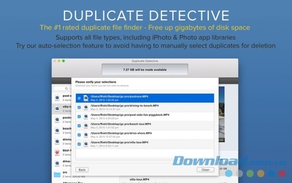 Duplicate Detective cho Mac - Ứng dụng tìm file giống nhau hàng đầu