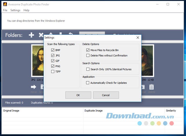 Một số lựa chọn cài đặt ứng dụng