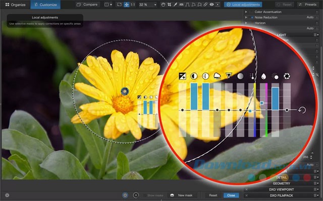 Chỉnh màu, ánh sáng hiệu quả
