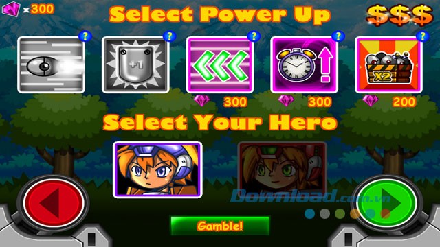 Giao diện chơi game Dyna Bomb trên Android