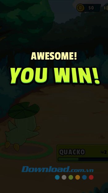 Giao diện chơi game Dynamons 2 trên Android