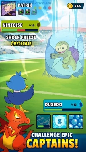 Thu phục những pokemon mạnh mẽ về đội của mình