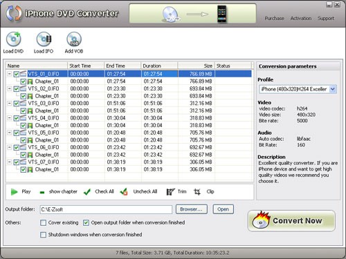 E-Zsoft DVD to iPhone Converter