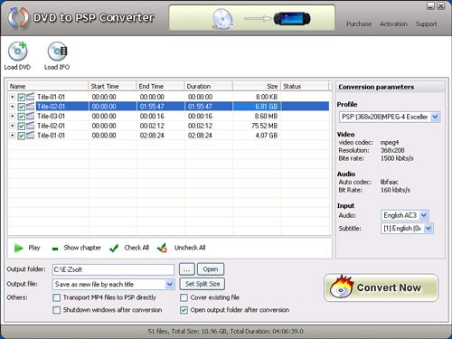 E-Zsoft DVD to PSP Converter