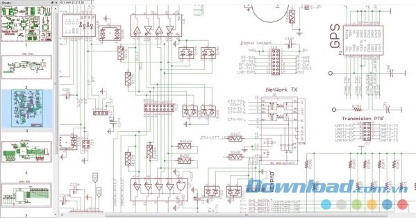 Sơ đồ mạch điện được tạo bởi Eagle cho Mac